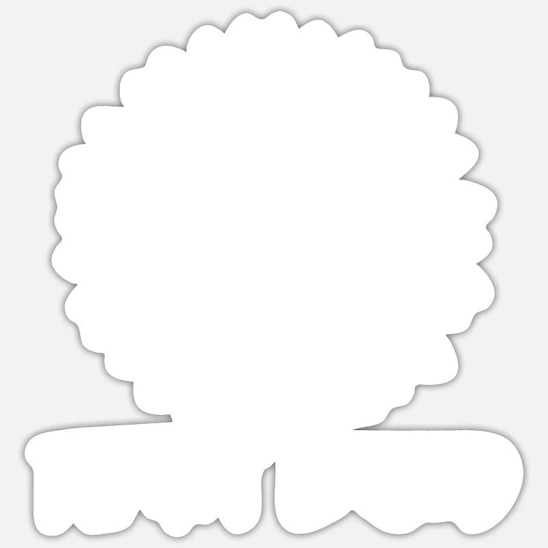 végétaliens - Sticker taille S (10 x 10 cm) - blanc mat