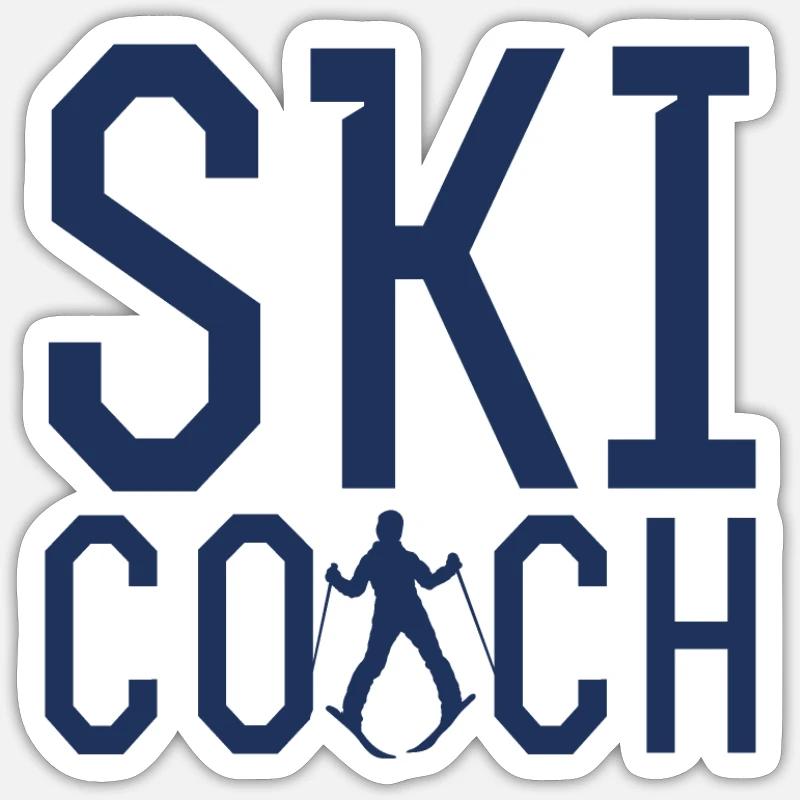 Ski instructor Sticker size S (10 x 10 cm)