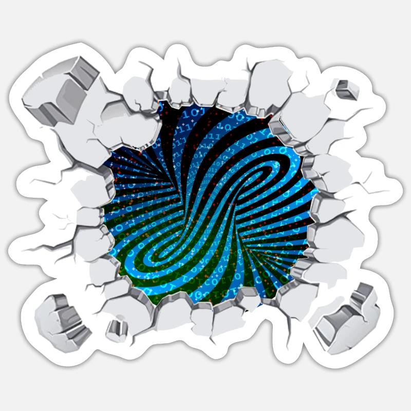 Matrix eddy current breaks out Sticker size S (10 x 10 cm)