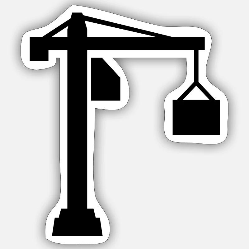 Kran Sticker Größe S (10 x 10 cm)