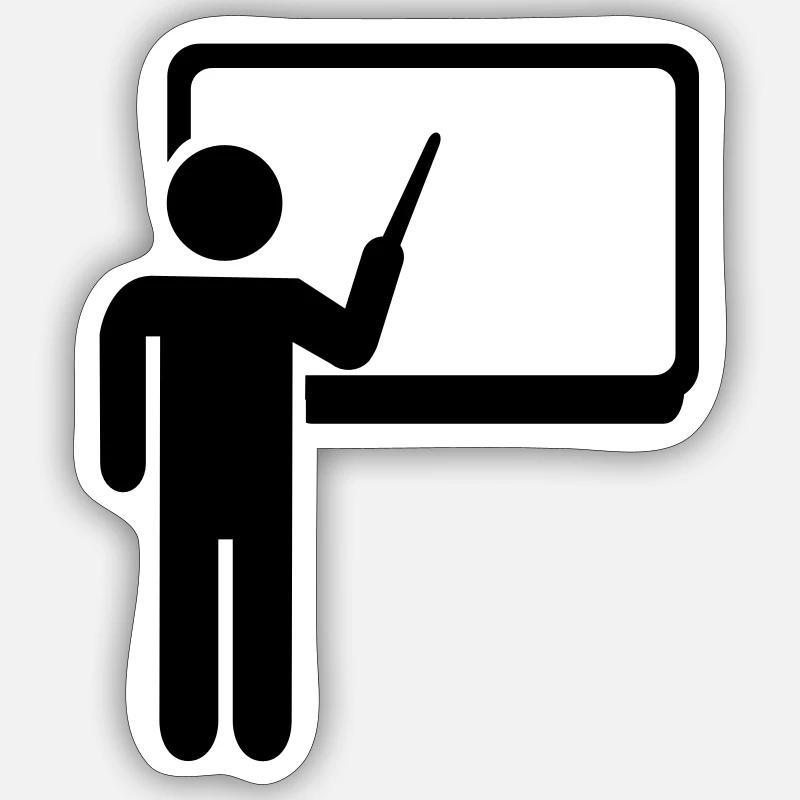 Lehrer Sticker Größe S (10 x 10 cm)