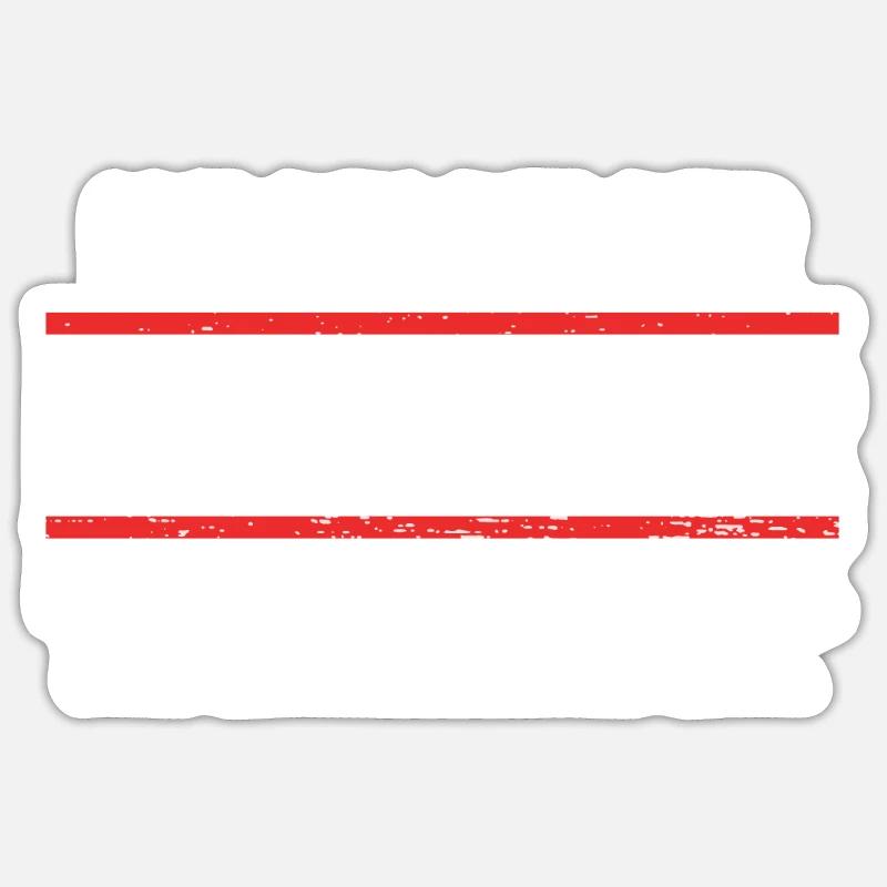 Fire Brigade Blue Light - Sticker size S (10 x 10 cm) - white matte