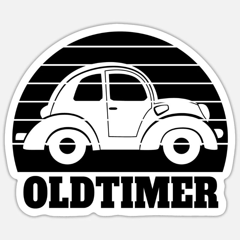 Oldtimer Sticker Größe S (10 x 10 cm)