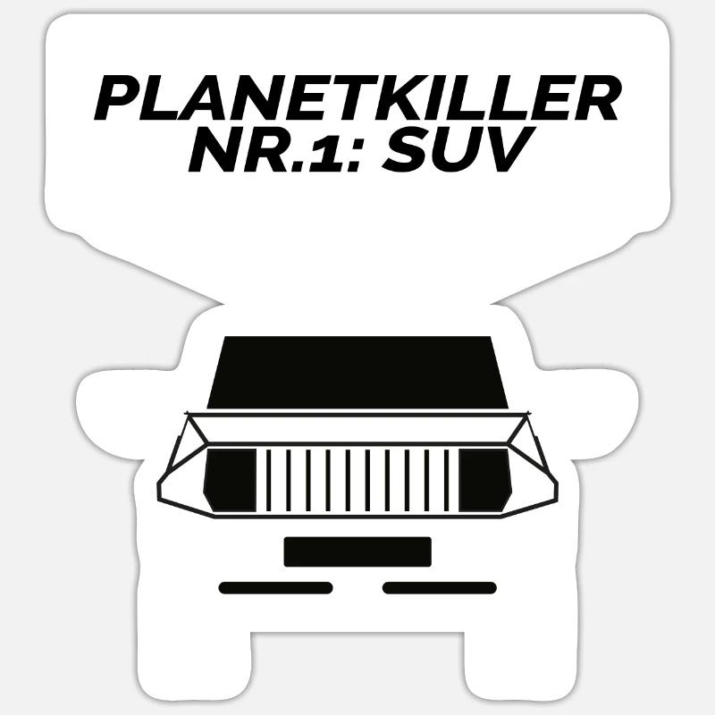 RIP climate SUV pollution demonstration Sticker size S (10 x 10 cm)