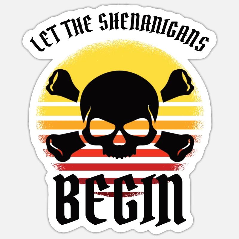 PIRATE: Pirate Shenanigans - Sticker size S (10 x 10 cm) - white matte