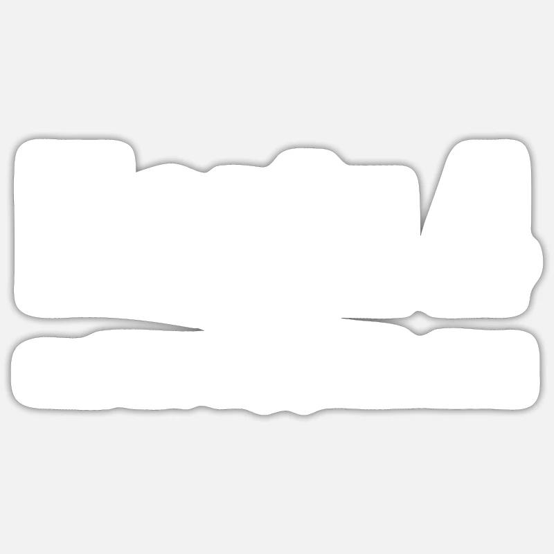 Hartz 4 - Sticker size S (10 x 10 cm) - white matte