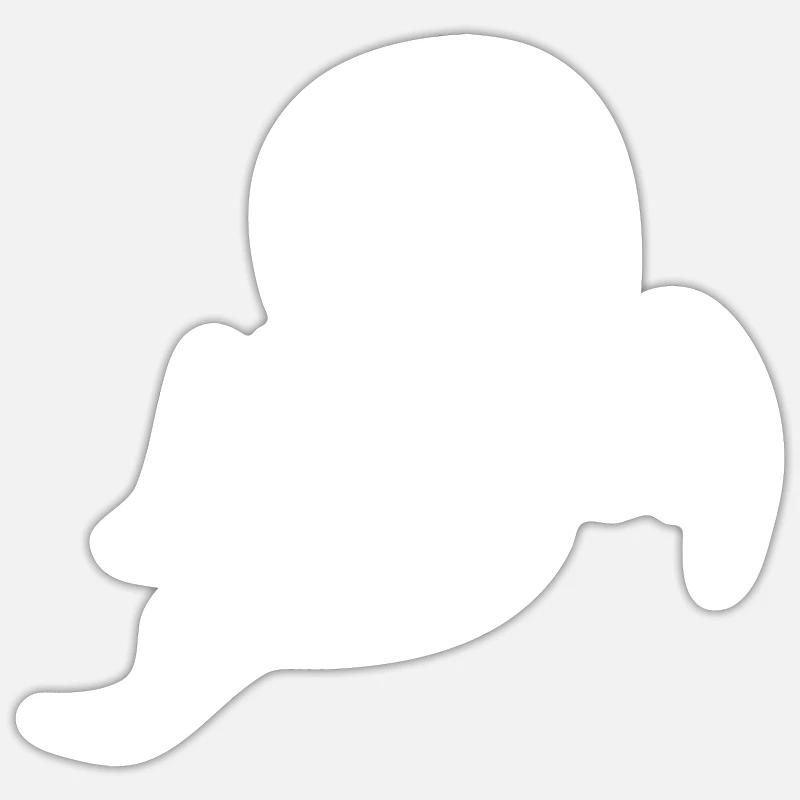 Geist - Sticker Größe S (10 x 10 cm) - Mattweiß