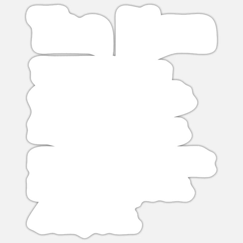 STAGEHAND CREW PLAN lighting technician gift - Sticker size S (10 x 10 cm) - white matte