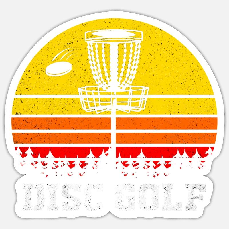 Frisbee - Sticker Größe S (10 x 10 cm) - Mattweiß
