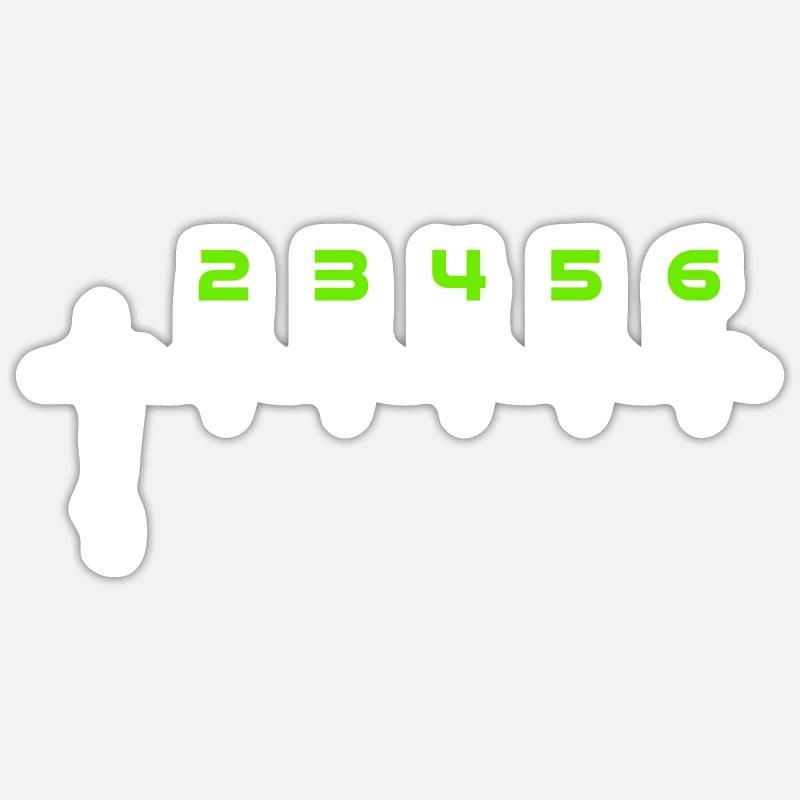 Circuit moto - Sticker taille S (10 x 10 cm) - blanc mat