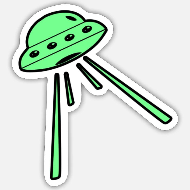 spaceship Sticker size S (10 x 10 cm)
