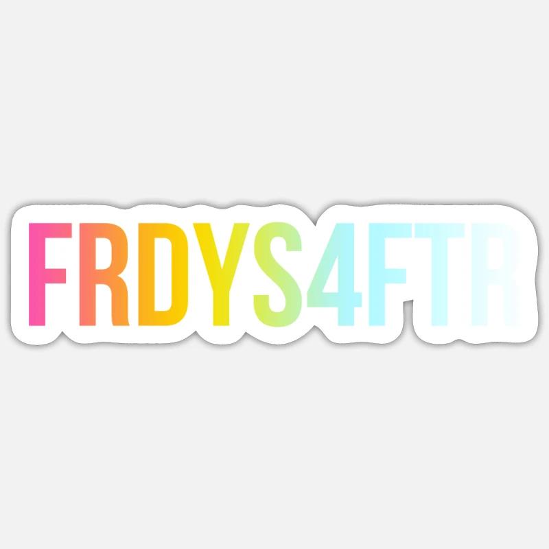 FRDYS4FTR - Fridays For Future - Cool Statement - Sticker size S (10 x 10 cm) - white matte