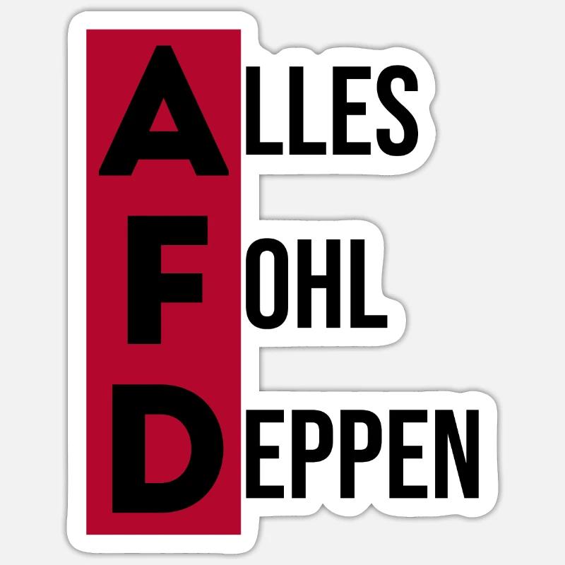 FCK AFD Sticker size S (10 x 10 cm)
