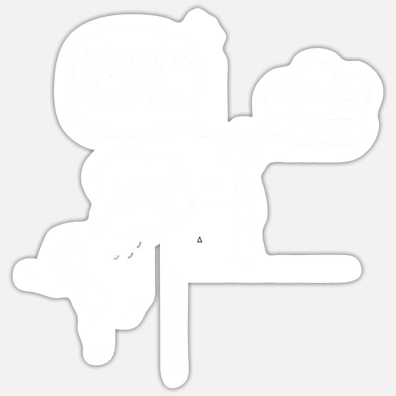Physiker Formel Fall - Sticker Größe S (10 x 10 cm) - Mattweiß
