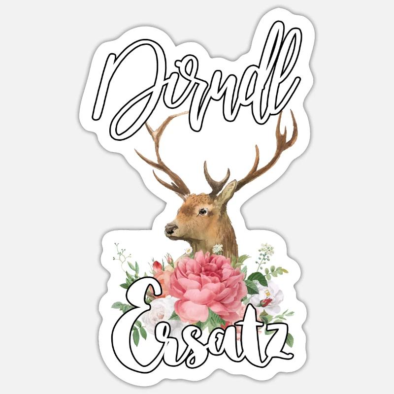 Remplacement de Dirndl Sticker taille S (10 x 10 cm)