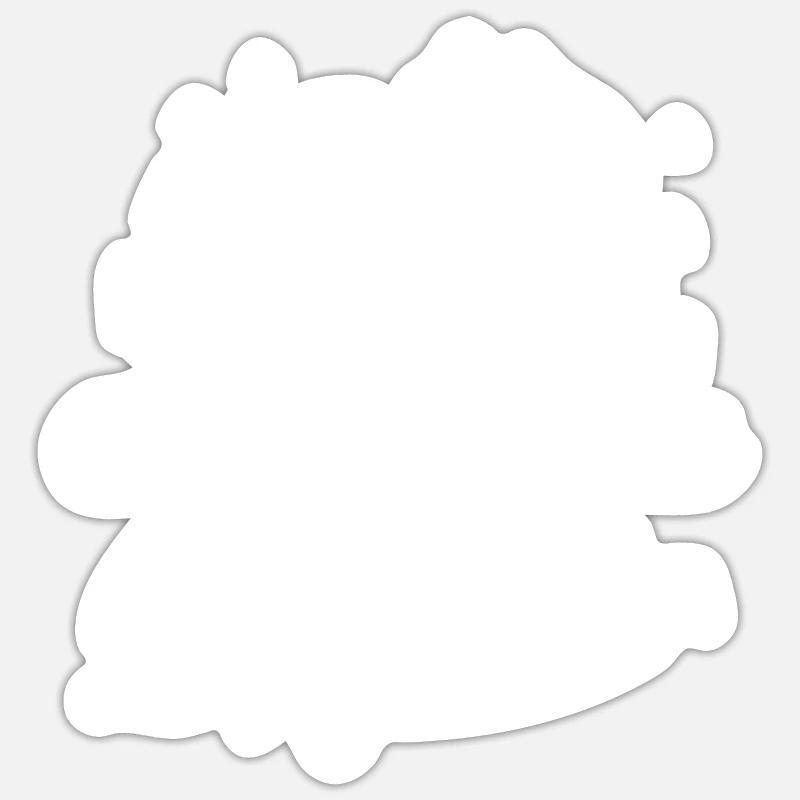 Und so beginnt das Abenteuer - Sticker Größe S (10 x 10 cm) - Mattweiß