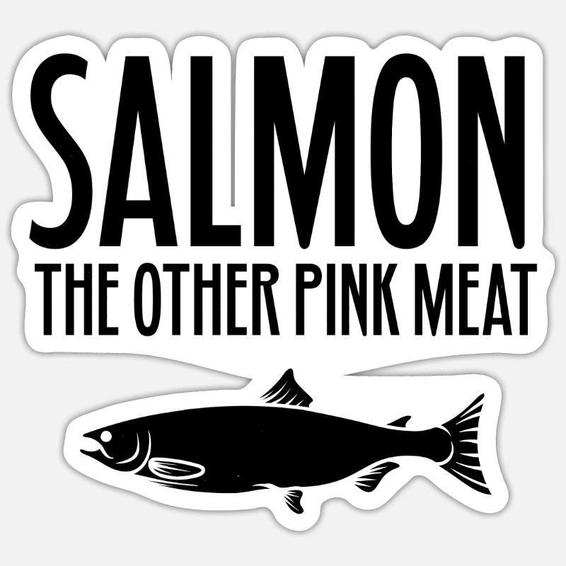 Salmonide Lachs Forelle Geschenk Pervers Spruch Sticker Größe S (10 x 10 cm)