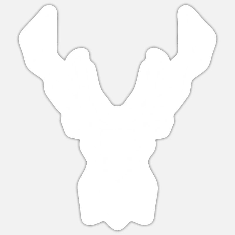 Poly Deer Sticker taille S (10 x 10 cm)