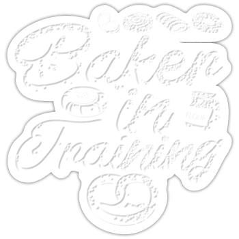 Baker apprentice - Sticker size S (10 x 10 cm) - white matte - Front