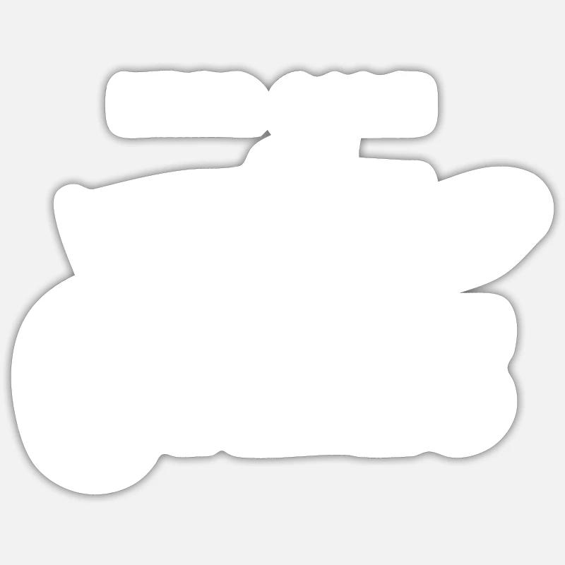 Réparation de voitures classiques - Sticker taille S (10 x 10 cm) - blanc mat