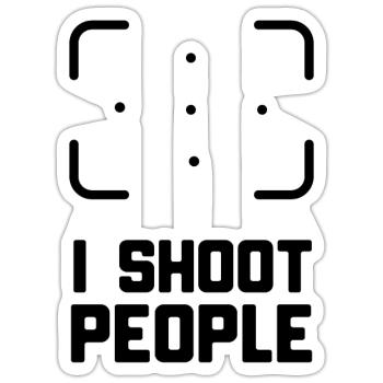 PHOTOGRAPHER - Sticker size S (10 x 10 cm) - white matte - Front
