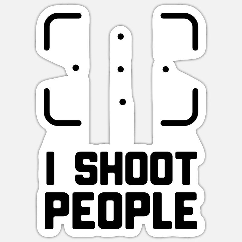 PHOTOGRAPHER - Sticker size S (10 x 10 cm) - white matte