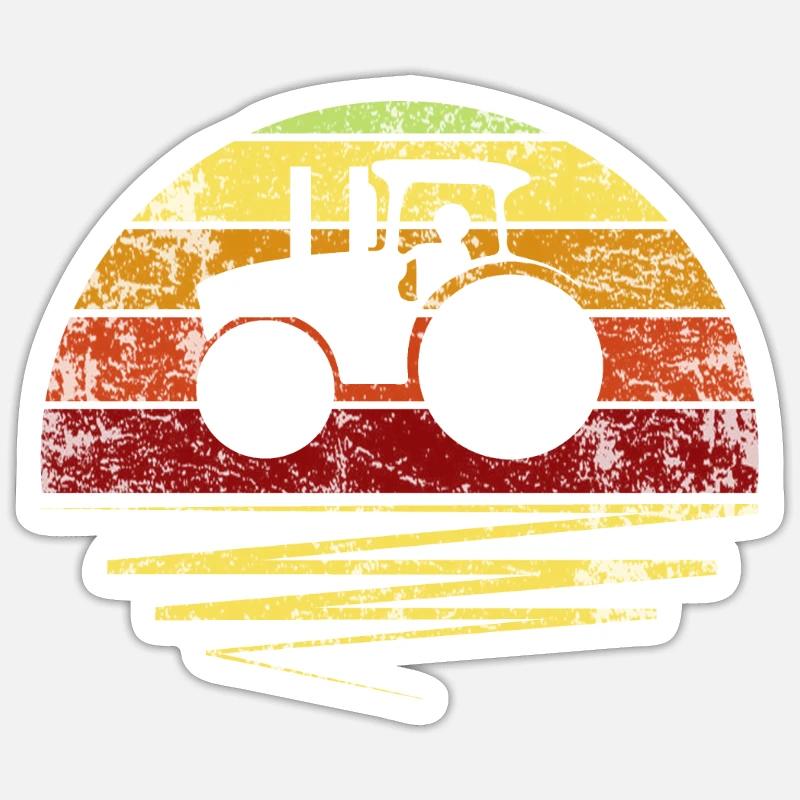 Farmer - Sticker size S (10 x 10 cm) - white matte