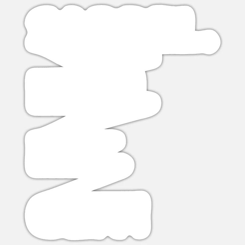 Sabbel Nich Dat Geit - Sticker Größe S (10 x 10 cm) - Mattweiß