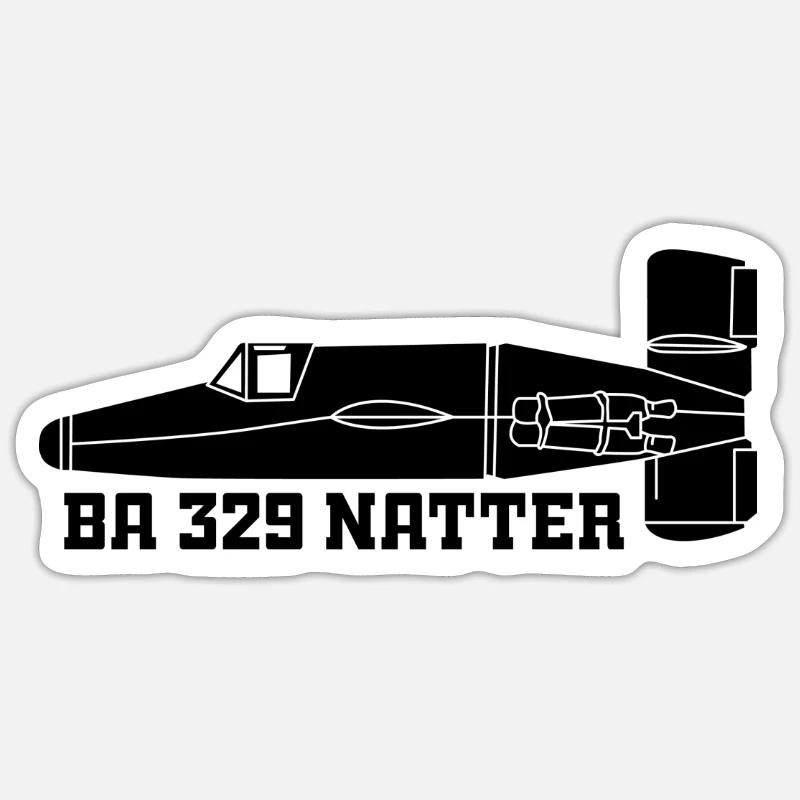 Bachem Ba 329 Natter rocket plane gift Sticker size S (10 x 10 cm)
