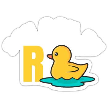 Ich bin in Rente - Sticker Größe S (10 x 10 cm) - Mattweiß - Vorne