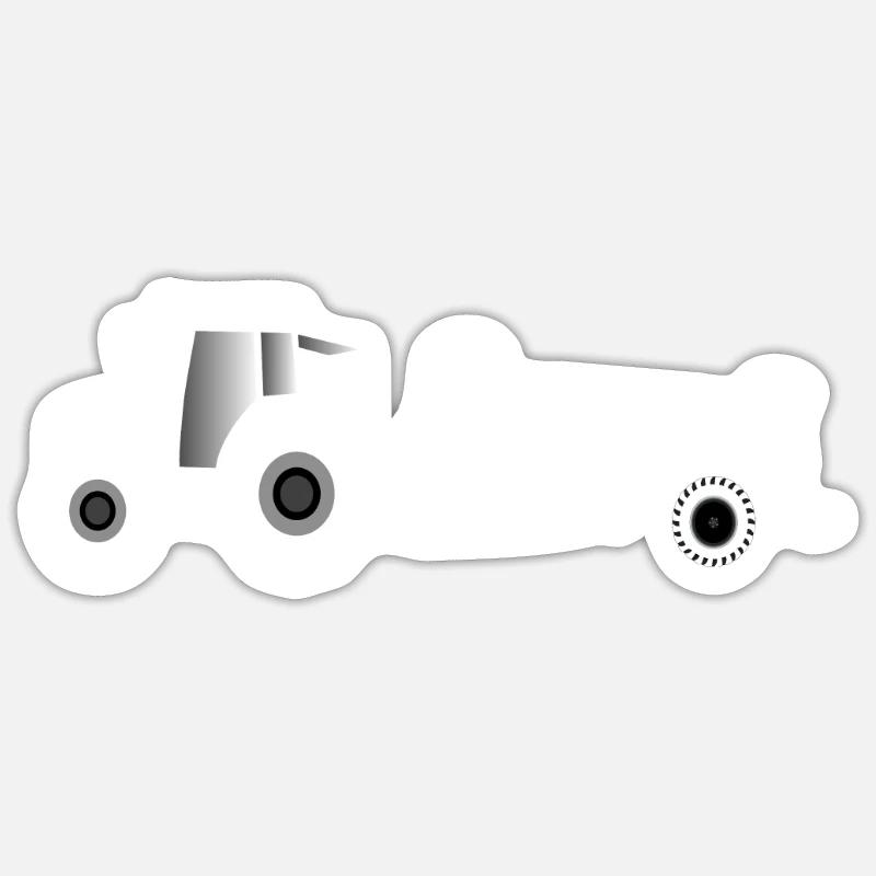 Traktor mit Güllefass Landwirt Bauer Sticker Größe S (10 x 10 cm)