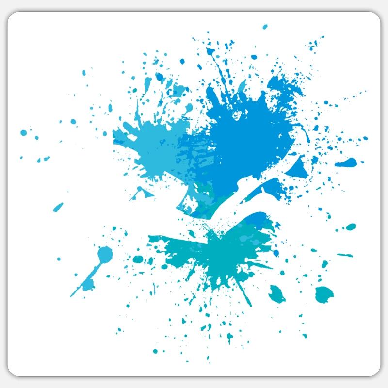 Diver - Sticker size S (10 x 10 cm) - white matte