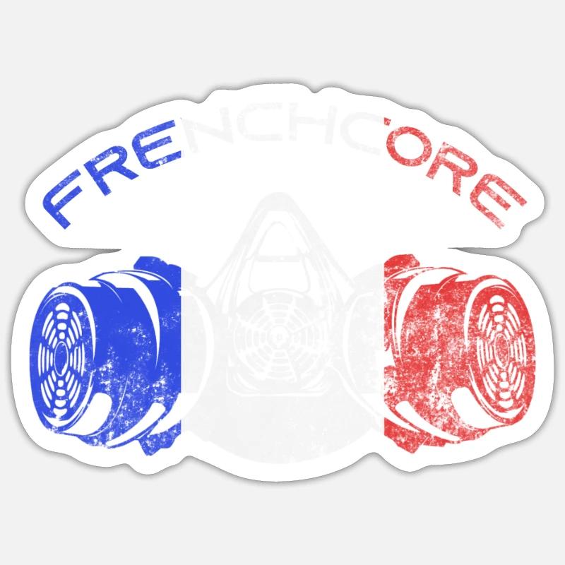 Frenchcore Speedcore Rave Gift Sticker size S (10 x 10 cm)