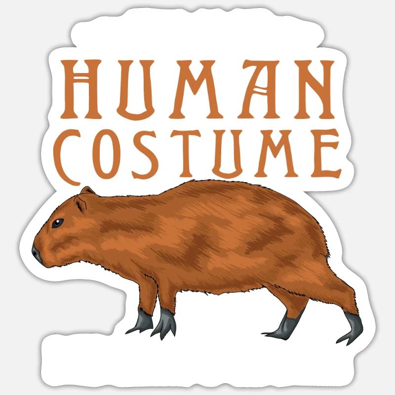Capybara capybara - Sticker size S (10 x 10 cm) - white matte