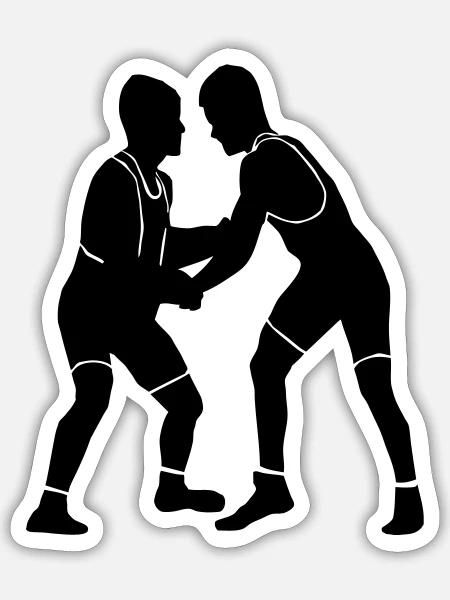 Ringen - Sticker Größe S (10 x 10 cm) - Mattweiß