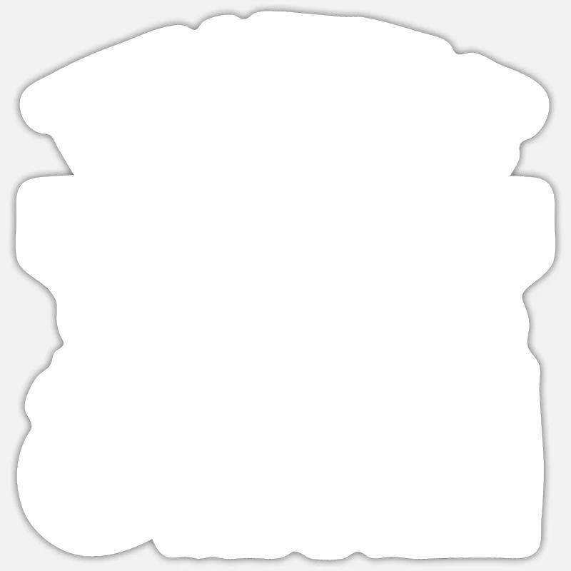 Scharf Kochen - Sticker Größe S (10 x 10 cm) - Mattweiß