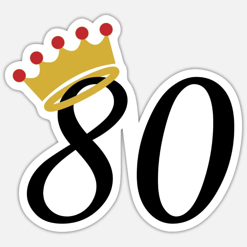 80e - Sticker taille S (10 x 10 cm) - blanc mat