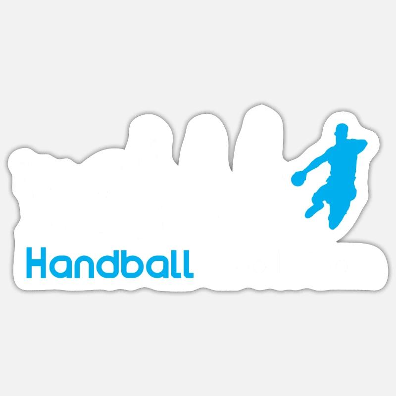 Evolution du handball Sticker taille S (10 x 10 cm)