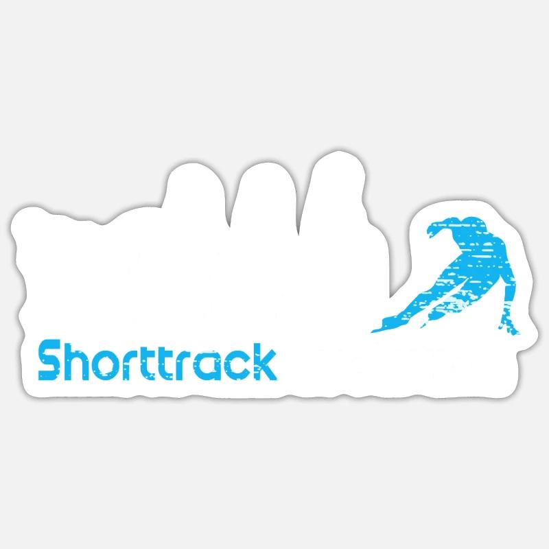 Shorttrack Evolution Turnier Geschenk Sticker Größe S (10 x 10 cm)