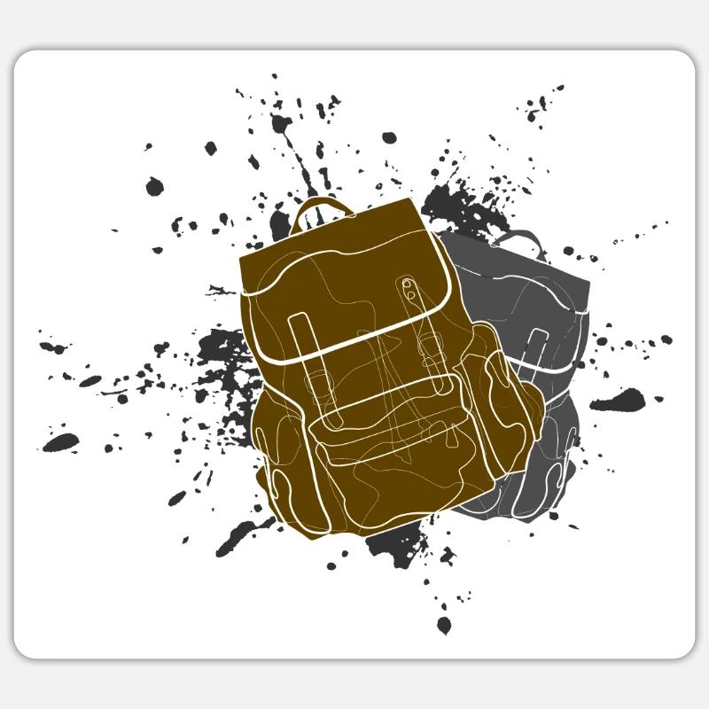 Hiking Backpack Sticker size S (10 x 10 cm)