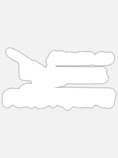 Nicht so Tief, Rüdiger - Deutsches Meme Flugzeug - Sticker Größe S (10 x 10 cm) - Mattweiß