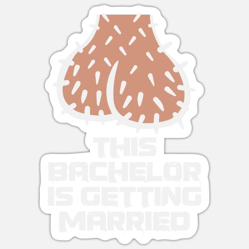 This Bachelor is Getting Married Sticker Größe S (10 x 10 cm)