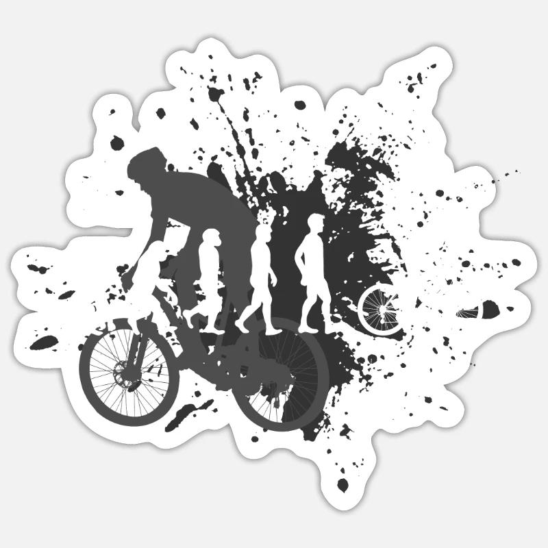 coureur - Sticker taille S (10 x 10 cm) - blanc mat