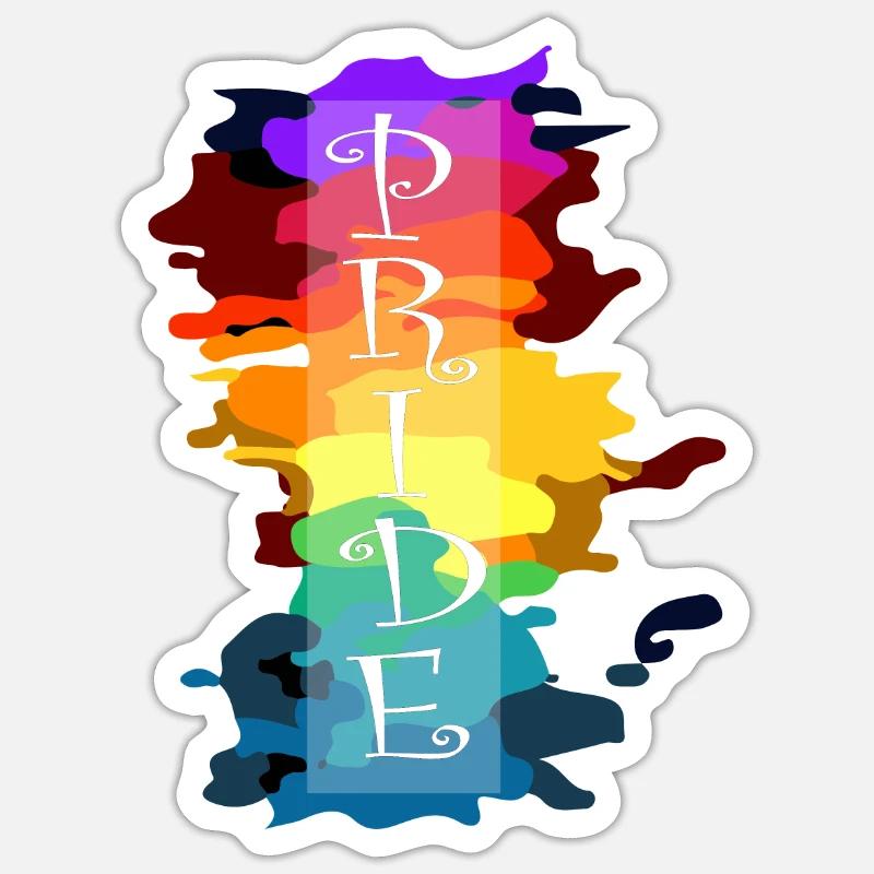 Gay Pride Gift - Sticker size S (10 x 10 cm) - white matte