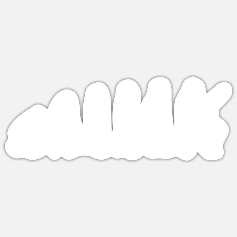 Evolution Gitarre - Sticker Größe S (10 x 10 cm) - Mattweiß
