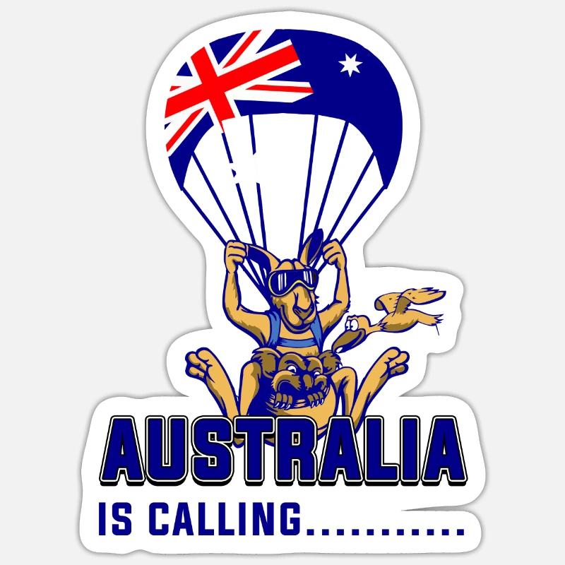 Australia is calling Sticker size S (10 x 10 cm)