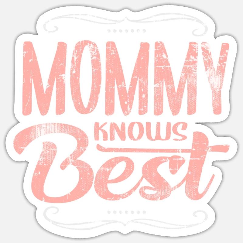 Mama - Sticker Größe S (10 x 10 cm) - Mattweiß