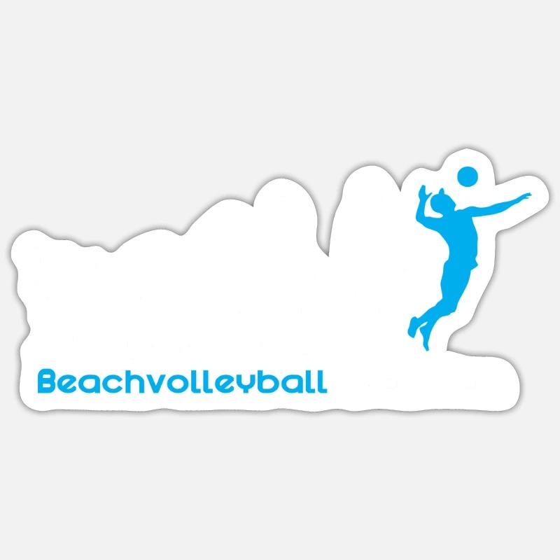 Beach volleyball evolution Sticker size S (10 x 10 cm)