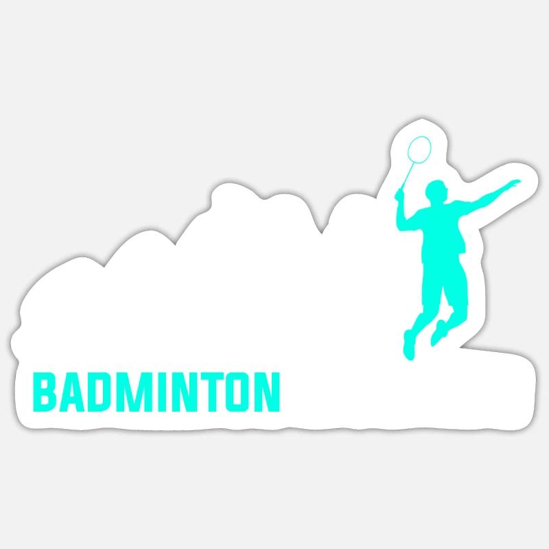 Badminton Evolution Sticker size S (10 x 10 cm)