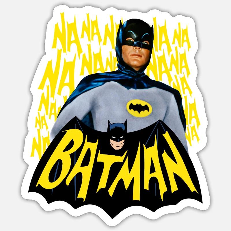DC Comics Retro Schauspieler Titelsong - Sticker Größe S (10 x 10 cm) - Mattweiß